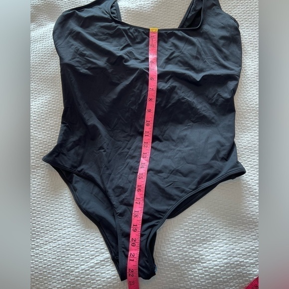 NWT Everlane The Square Neck One Piece Swimsuit in Black Size XXL - Picture 12 of 16